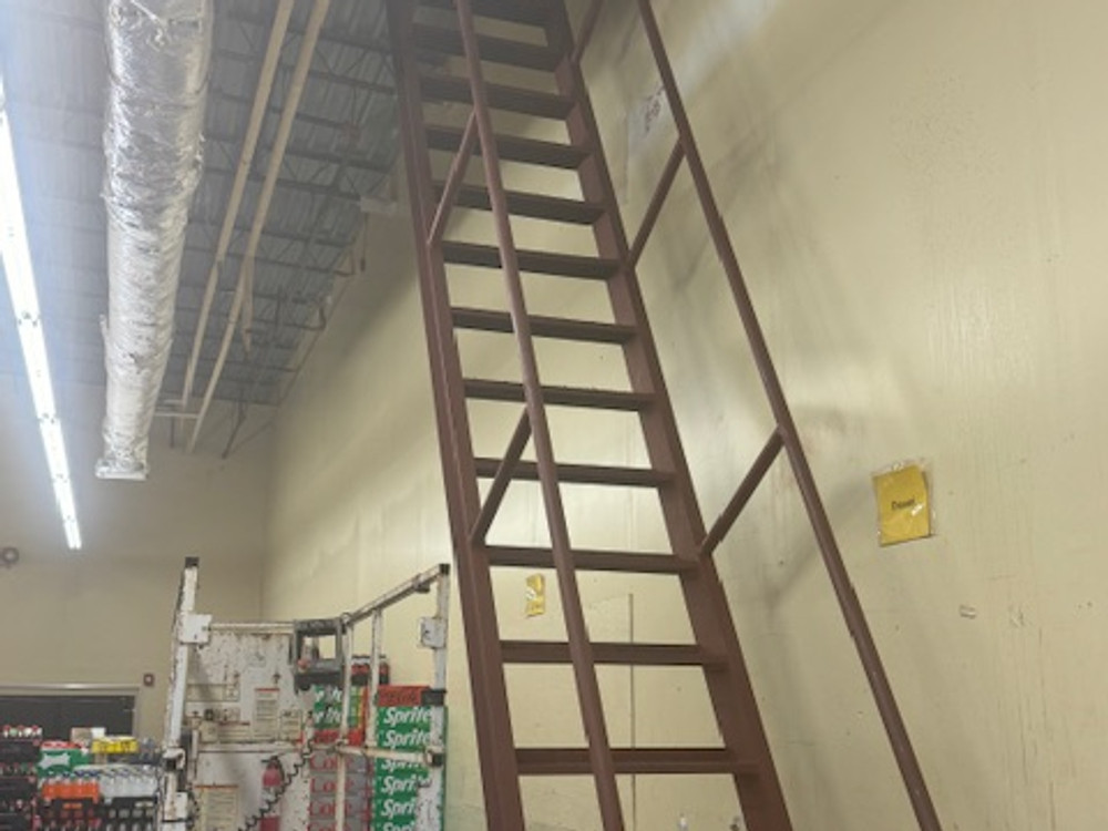 Interior steel mezzanine and catwalk framing installed by DAWC